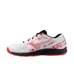 ミズノ SKY BLASTER 4 スカイブラスター4 71GA253301 メンズ レディス バドミントン シューズ 3E _ ホワイト×レッド MIZUNO