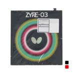 バタフライ ザイア03 06140 卓球 ラバー 裏ソフト 黒/赤 2.5/2.7 卓球ラバー BUTTERFLY