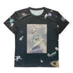 パンダーニ メンズ レディス 卓球 半袖Tシャツ 宇宙卓球 スポーツTシャツ EVO/ネイビー UV1STENV : ネイビー Pandani