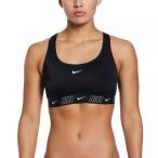 ナイキ レディース マリン 水着 ナイキ フュージョンロゴテープレーサーバックビキニトップ NESSD188 N001 _ ブラック NIKE