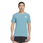 アディダス メンズ 陸上/ランニング 半袖Tシャツ アディゼロ ランニング半袖Tシャツ JV7170 _ エメラルドグリーン adidas