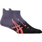  Asics мужской дамский наземный / бег носки японская бумага сетка лодыжка носки 3013B082 лодыжка длина : серый × черный asics