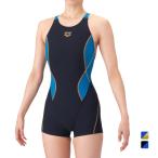 ショッピングスパッツ アリーナ レディス 水泳 競泳水着 TOUGHSUIT タフスーツ トレーニングワンピーススパッツ オープンバック・ミドルレッグ AS6SWM03L arena