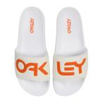 ショッピングシャワーサンダル オークリー B1B SLIDE 2.0 FOF100424 100 メンズ シャワーサンダル ： ホワイト×オレンジ OAKLEY
