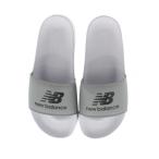 ショッピングシャワーサンダル ニューバランス 50 Slide SUF050 F2 D シャワーサンダル ： ホワイト×グレー New Balance