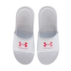 アンダーアーマー UAイグナイト セレクト 3027222 101 レディース シャワーサンダル ： ホワイト×ピンク UNDER ARMOUR