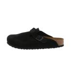 ビルケンシュトック Boston SFB Suede Black 660471 BLACK サンダル ： ブラック BIRKENSTOCK