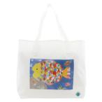 Yahoo! Yahoo!ショッピング(ヤフー ショッピング)エコバッグ Lサイズ 子供地球基金コラボ エコバッグで子どもたちの未来を応援！ マルチバッグ ホワイト×ブルー