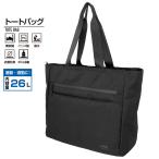 ティゴラ ポリ 撥水 靴収納 抗菌防臭生地使用 トートバッグ 約26L : ブラック TIGORA