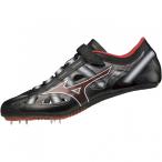 ミズノ エックスレーザー Elite U1GA210150 メンズ レディス 陸上/ランニング 陸上スパイク 2E _ ブラック×レッド MIZUNO