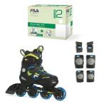  filler J-ONE COMBO 2 SET 010623160 Junior Kids * ребенок Extreme спорт роликовые коньки : BLUE/LIME FILA