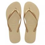 ハワイアナス Slim 4000030 2719 レディース マリン ビーチサンダル : ゴールド havaianas