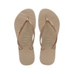ハワイアナス slim 4000030 3581 レディース マリン ビーチサンダル : ローズ×ゴールド havaianas