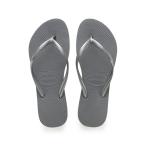 ハワイアナス slim 4000030 5178 レディース マリン ビーチサンダル : グレー havaianas