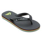  Quick Silver MOLOKAI CORE YOUTH AQBL100586 KVJ2 Junior Kids ребенок морской пляжные шлепанцы : черный QUIKSILVER