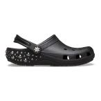 ショッピングCROCS クロックス Classic Studded Clog (211596-001 Blk) レディース クロッグサンダル : ブラック crocs
