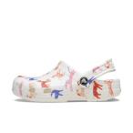 ショッピングクロックス キッズ クロックス Kids Classic Character Print Clog キッズ プリント クロッグ 209695 9CD ジュニア 子供 クロッグサンダル : ホワイト×レッド crocs