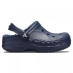 クロックス Baya Lined Clog K 207500-463 ジュニア キッズ 子供 クロッグサンダル _ ネイビー crocs