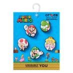  Crocs super Mario core 5 упаковка 10017951 Junior Kids ребенок сандалии сопутствующие предметы ji Bit'z crocs