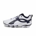 アンダーアーマー UAリードオフ アイコン ロー RM 6010138 野球 スパイクシューズ 2E : ホワイト×ネイビー UNDER ARMOUR