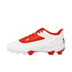 アンダーアーマー UAリードオフ ロー ラバーモールド3.0 3027447 野球 スパイクシューズ D _ ホワイト×レッド UNDER ARMOUR