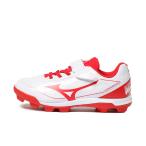  Mizuno подушка Revo dia Jr. 11GP252762 Junior Kids * ребенок бейсбол шиповки обувь 3E : белый × красный MIZUNO
