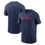 ナイキ メンズ 野球 2026 World Baseball Classic Japan 日本代表 ワードマーク コットン Tシャツ ネイビー N19944WBJ WBC NIKE