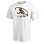 ナイキ メンズ 野球 半袖Tシャツ 2023 MLBオールスターゲーム 記念Tシャツ Coffee 0123SS-057 _ ホワイト NIKE