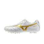 ミズノ MORELIA 2 JAPAN AG モレリア2 ジャパン AG P1GA260350 サッカー スパイクシューズ 2E : ホワイト×ゴールド MIZUNO
