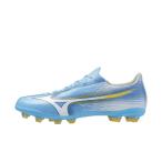 ミズノ MIZUNO α SELECT ミズノアルファ3 セレクト P1GA266525 サッカー スパイクシューズ 3E : サックスブルー×ホワイト MIZUNO
