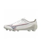 ショッピング人工芝 ミズノ α SELECT P1GA236509 メンズ サッカー スパイクシューズ 2E : ホワイト×シルバー MIZUNO