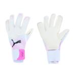 プーマ フューチャー プロ ハイブリッド 041924 サッカー/フットサル キーパーグローブ _ ホワイト×ピンク PUMA