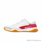 ティゴラ OSA-1 PRO WH メンズ レディース フットサル シューズ サルシュー 2E : ホワイト×フラッシュレッド シュライカー大阪 天然皮革 TIGORA