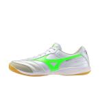  Mizuno MORELIA SALA ELITE IN утечка задний Sara ELITE IN Q1GA251237 футзал обувь Индия a пальто для закрытый 2E : белый × зеленый MIZUNO