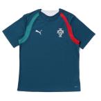  Puma мужской футбол лицензия рубашка 2026 Portugal представитель тренировка короткий рукав футболка футболка FPF TR SS рубашка 784767 : темно-голубой PUMA