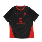  Puma мужской футбол / футзал лицензия рубашка AC Milan 25-26 тренировка короткий рукав футболка ACM TR SS рубашка 782356 : черный PUMA