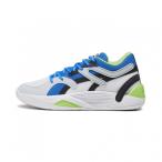 プーマ TRC BLAZE COURT TRC ブレイズ コート 376582 メンズ レディス バスケットボール シューズ バッシュ : ホワイト×ブルー PUMA