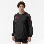 ミズノ メンズ レディス バレーボール ピステ N-XT長袖ピステ V2MEC50199 : ブラック×バーガンディ MIZUNO