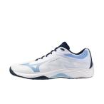  Mizuno подсветка select V1GA267052 мужской дамский волейбол обувь 2.5E : белый × темно-синий MIZUNO