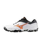 ミズノ ウエーブガイア3 X1GD185051 メンズ レディス ハンドボール シューズ 2E : ホワイト×オレンジ MIZUNO