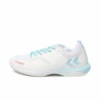 ヒュンメル レジェンドフライ6.0 HAS8042 メンズ レディス ハンドボール シューズ 3E : ホワイト×ペールブルー hummel