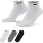 ナイキ ソックス 3P エブリデイ クッション ロー ソックス SX7670 964 3足組 靴下 : グレー NIKE