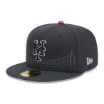 ニューエラ キャップ 59FIFTY オンフィールド 2025 MLB City Connect ニューヨーク・メッツ グラファイト 14521634 帽子 NEW ERA