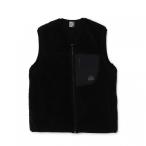 ショッピングFleece 2025秋冬 チャムス メンズ アウトドアカジュアル ベスト Bonding Fleece No Collar Vest CH04-1475 K001 : ブラック CHUMS