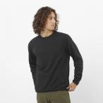 ショッピングメッシュ 2025秋冬 サロモン メンズ アウトドアカジュアル スウェットトレーナー モトメッシュ クルーネック MOTOMESH CREWNECK M LC2446400 : ブラック SALOMON