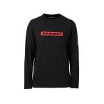 2025秋冬 マムート メンズ トレッキング 長袖Ｔシャツ クィックドライロゴプリントロングスリーブTシャツ AF メンクラシック 1016-02250 0001 : ブラック MAMMUT