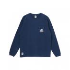 ショッピングチャムス 2025秋冬 チャムス メンズ アウトドアカジュアル 長袖Ｔシャツ Booby Face Pocket Brushed L/S T-Shirt CH01-2670 N001 : ネイビー CHUMS