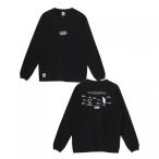 2025秋冬 チャムス メンズ アウトドアカジュアル 長袖Ｔシャツ Chums Limited Brushed L/S T-Shirt CH01-2660 K001 _ ブラック CHUMS