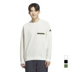 アディダス メンズ 長袖 Tシャツ シティエスケープ ルーズフィット 裏起毛 ワッフル スウェット SX689 KA1271 KA1269 KA1270 スポーツウェア adidas