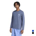 アディダス メンズ 長袖 Tシャツ スタジアム クラウド ルーズ グラフィック Tシャツ DVP43 KD9997 KD9996 スポーツウェア adidas